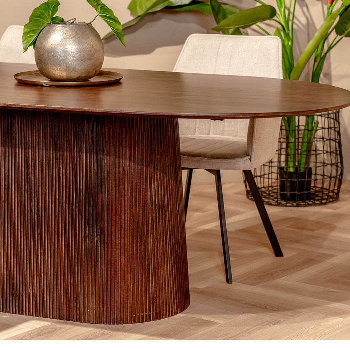 Esstisch Salvator | Oval | Nussbaum Mango