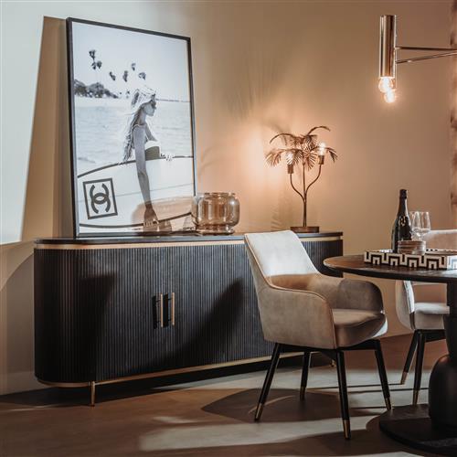 Rivello Sideboard | Schwarzes Mangoholz