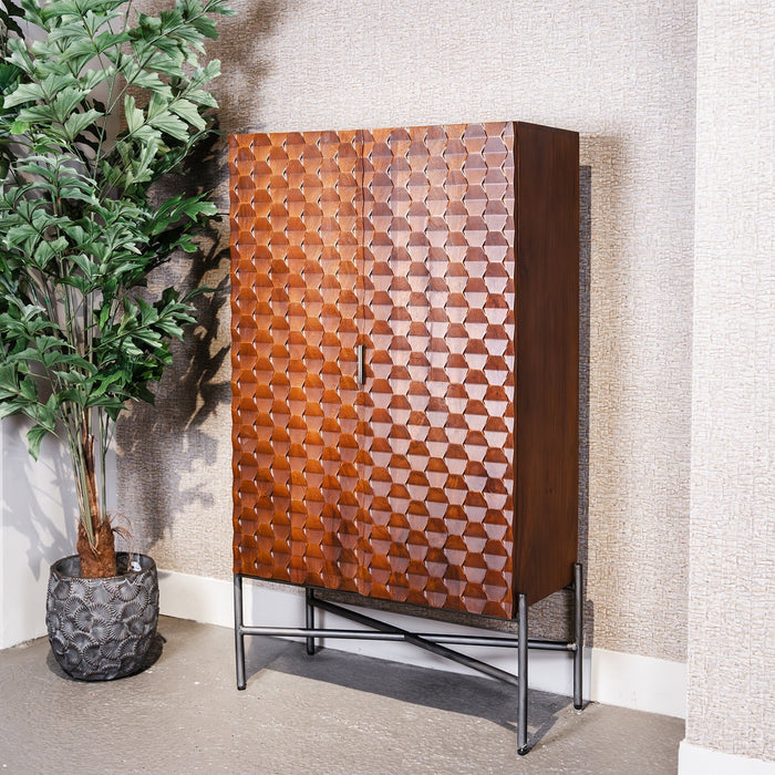 Aufbewahrungsschrank Paola | Mahagoni-Mango | 90 cm