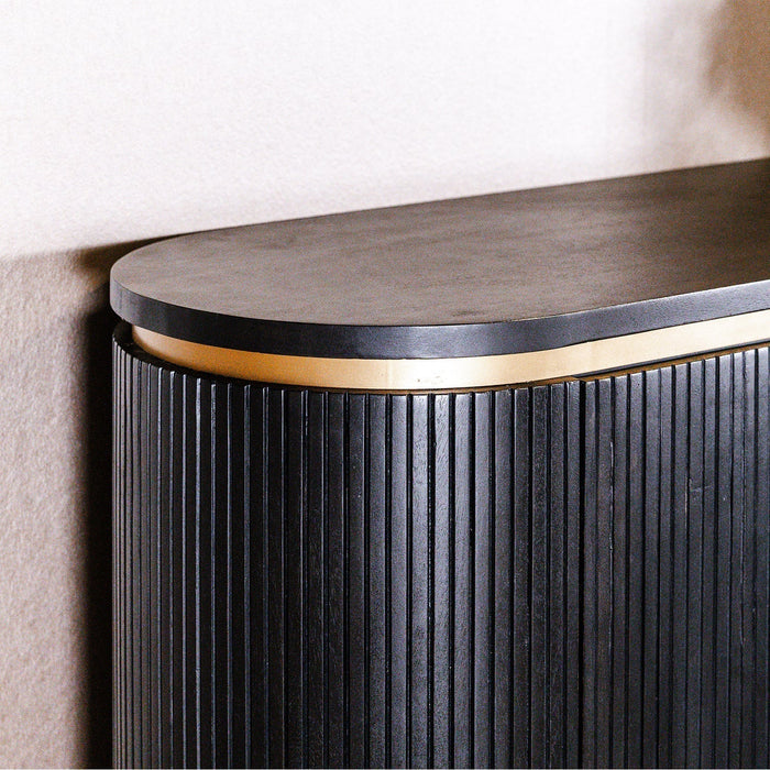Barschrank Rivello | Schwarzes Mahagoni