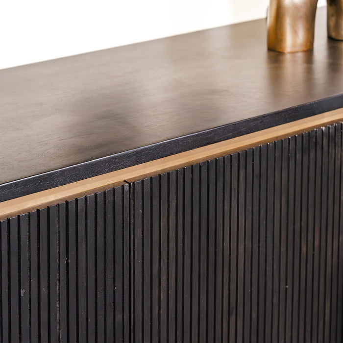 Rivello Sideboard | Schwarzes Mangoholz