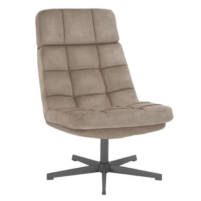 Relaxsessel Alvar | Taupefarbenes Microsuede