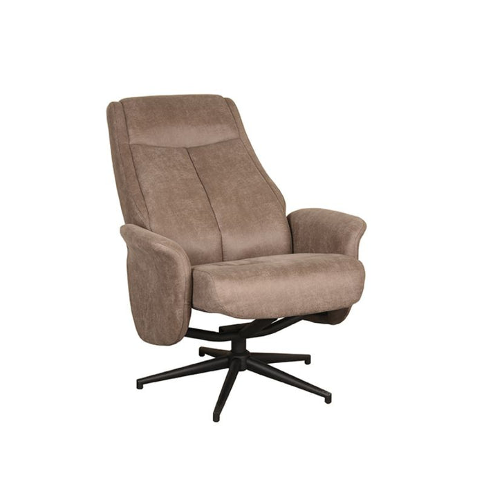 Relaxsessel Bergen | Weiches Mikro-Wildleder in Taupe