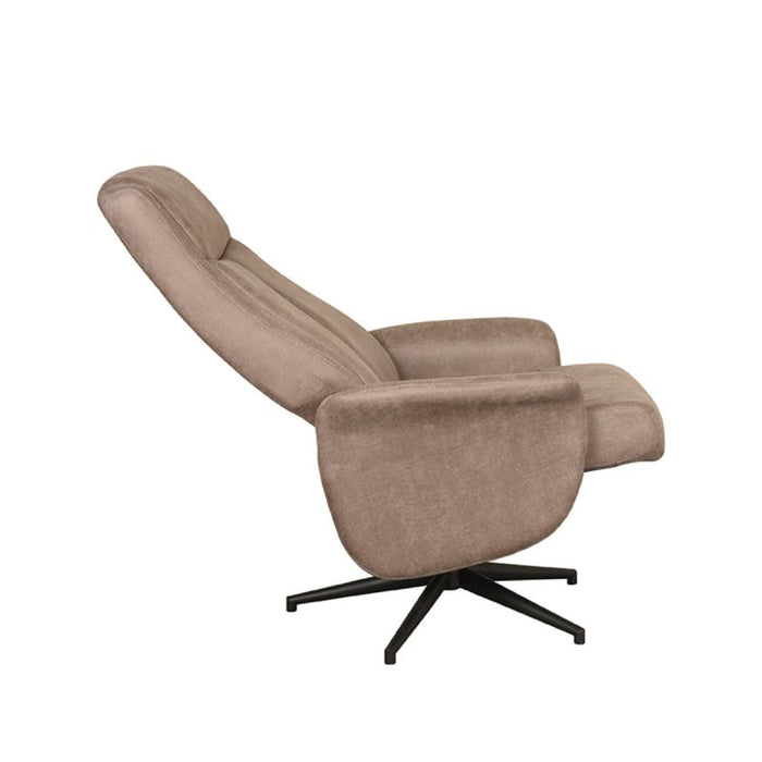 Relaxsessel Bergen | Weiches Mikro-Wildleder in Taupe