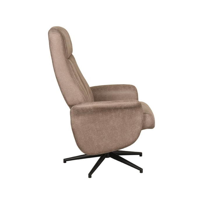 Relaxsessel Bergen | Weiches Mikro-Wildleder in Taupe