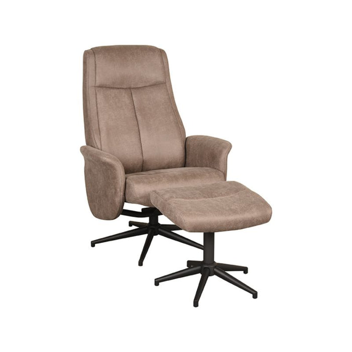 Relaxsessel Bergen | Weiches Mikro-Wildleder in Taupe