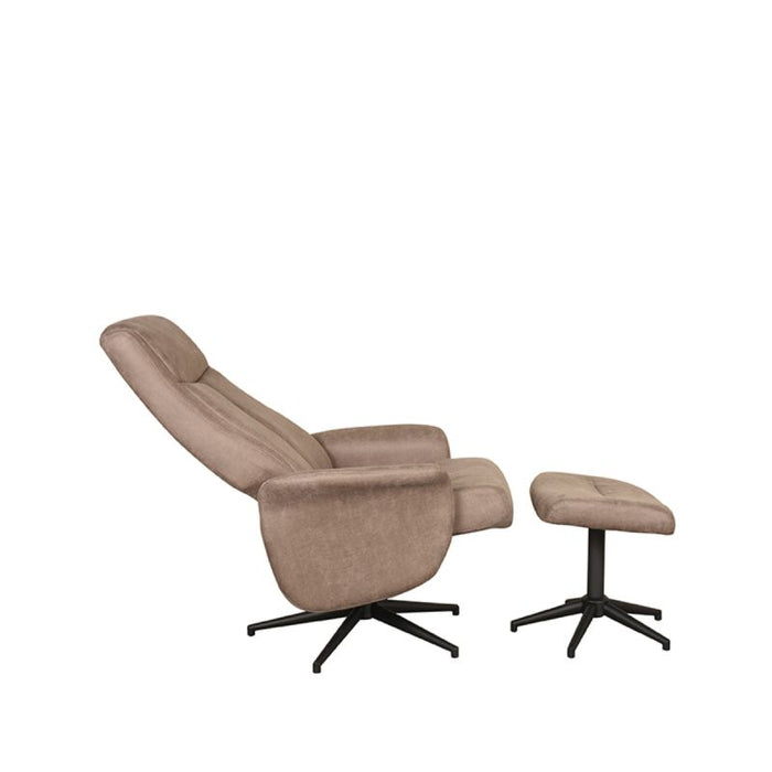 Relaxsessel Bergen | Weiches Mikro-Wildleder in Taupe
