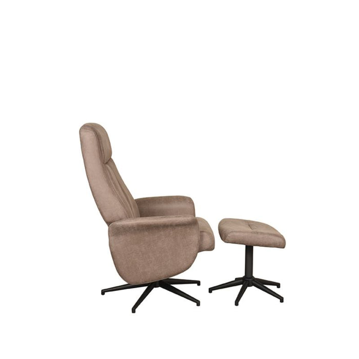 Relaxsessel Bergen | Weiches Mikro-Wildleder in Taupe