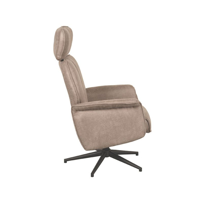 Relaxsessel Verdal | Taupefarbenes Mikro-Wildleder