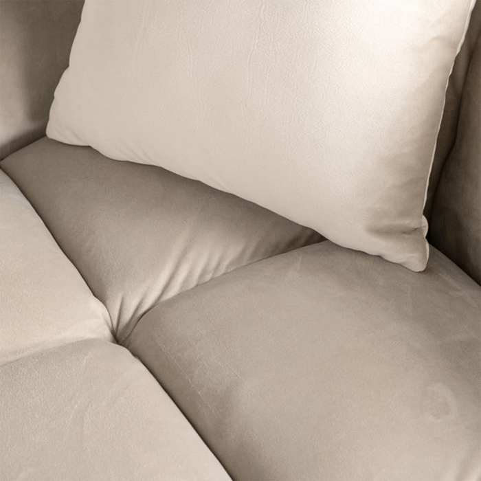 Modulares Ecksofa Cube | Khaki-Samt