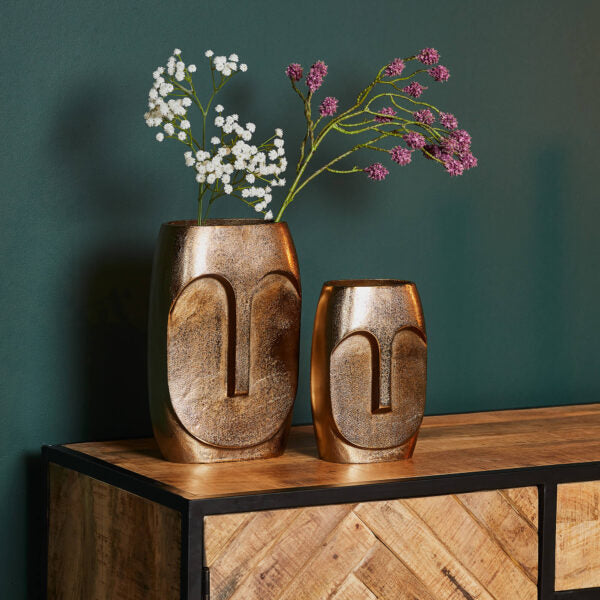 Vase Grace | Gold Aluminium