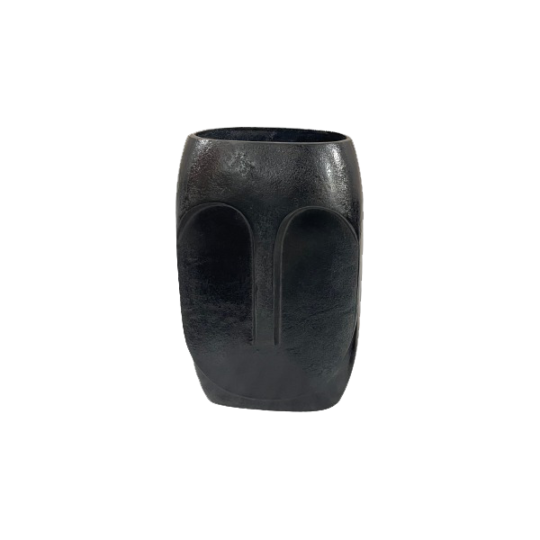 Vase Grace | Schwarzes Aluminium