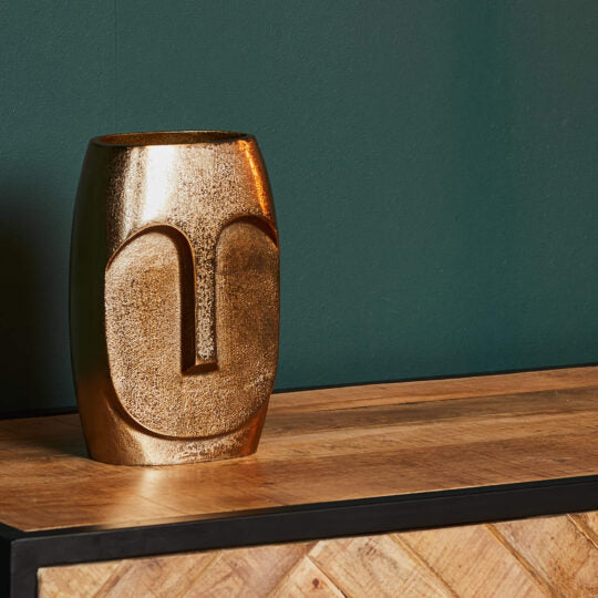 Vase Grace | Gold Aluminium