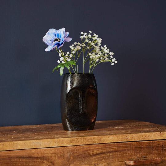 Vase Grace | Schwarzes Aluminium