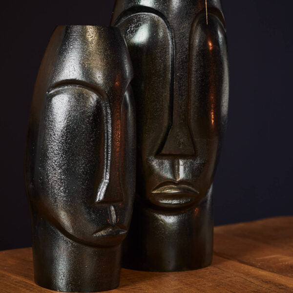 Vase Lyra | Schwarzes Aluminium