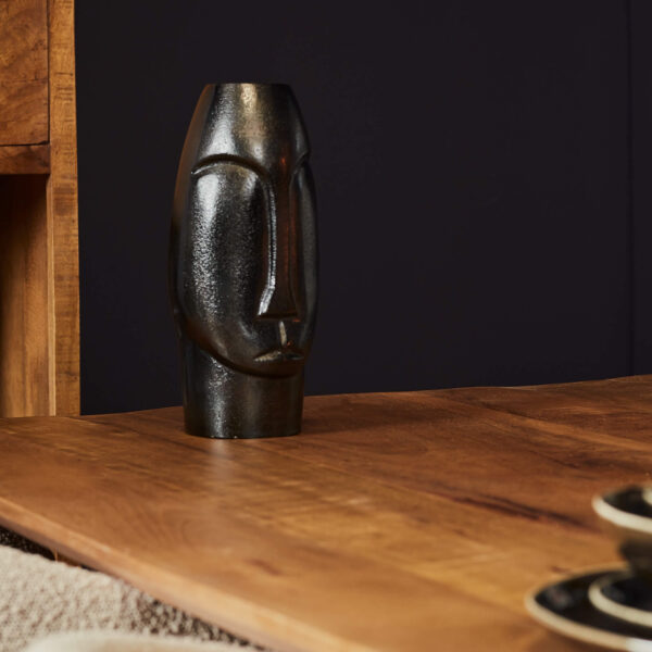 Vase Lyra | Schwarzes Aluminium