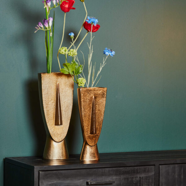 Vase Fin | Gold Aluminium