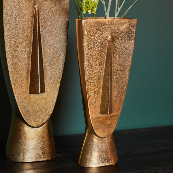 Vase Fin | Gold Aluminium