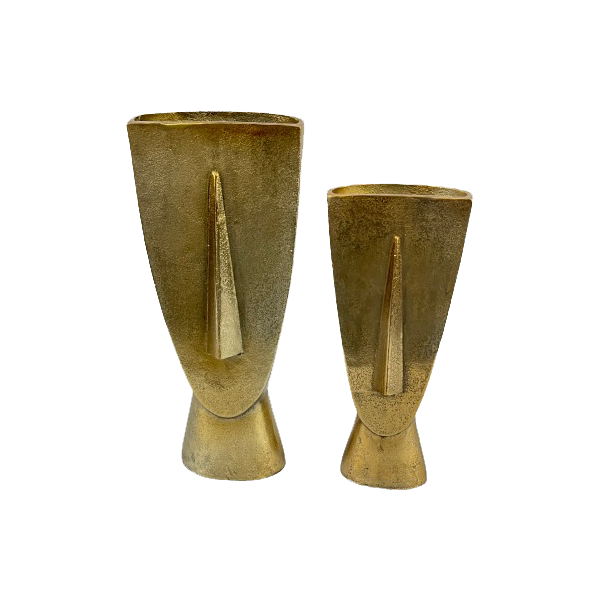 Vase Fin | Gold Aluminium
