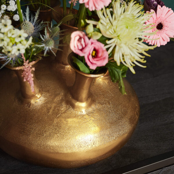 Vase Zeven Richtingen | Gold Aluminium