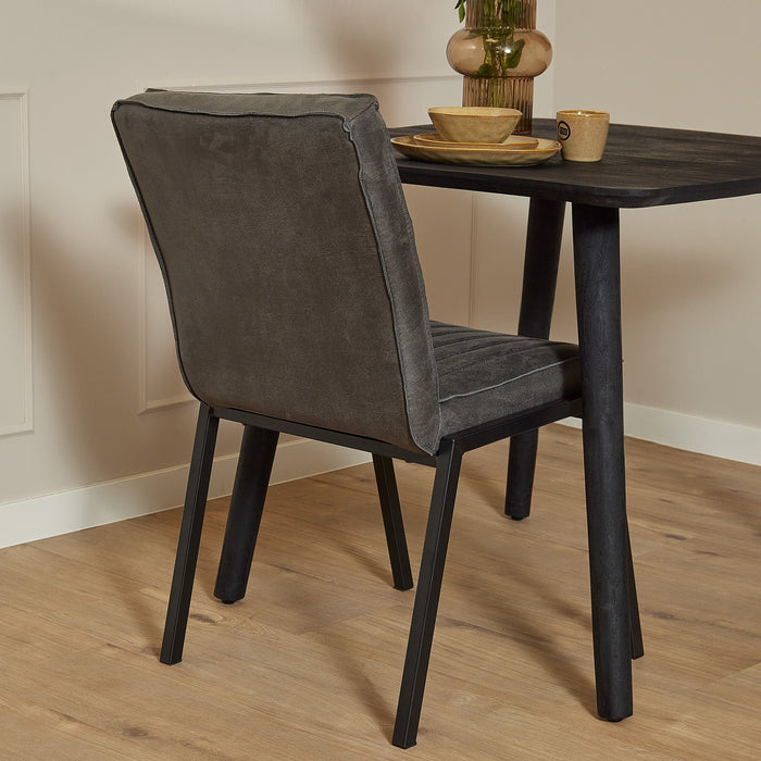 Eleganter Esszimmerstuhl Tivoli in stilvoller Graphitfarbe für ein modernes Esszimmer