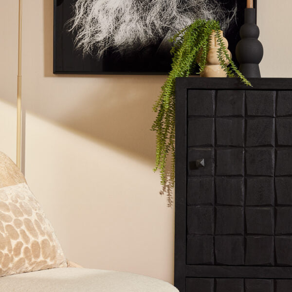 Bренди Schrank Black | 1 Tür, 1 Schublade