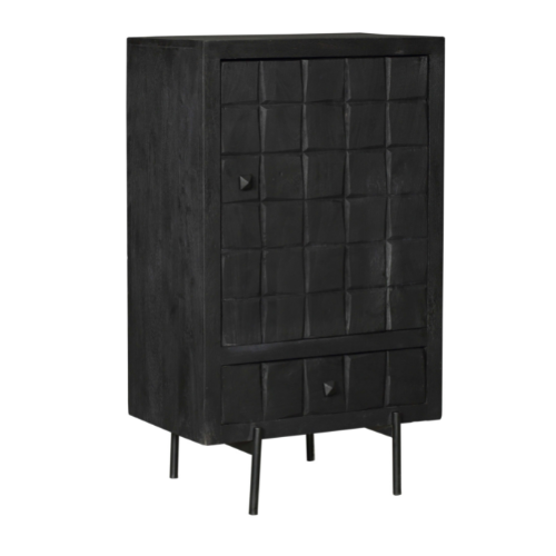 Bренди Schrank Black | 1 Tür, 1 Schublade