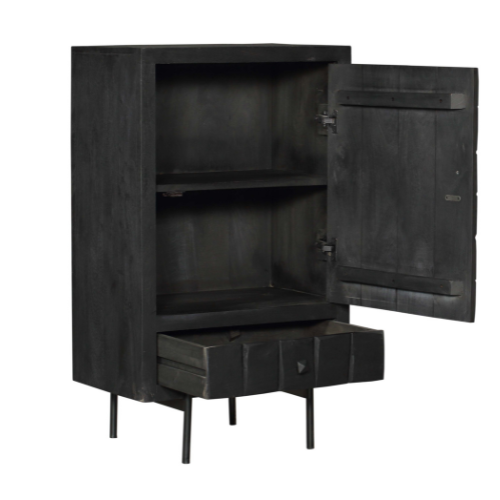 Bренди Schrank Black | 1 Tür, 1 Schublade