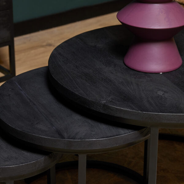 Couchtisch Yara | 3er-Set | Schwarz