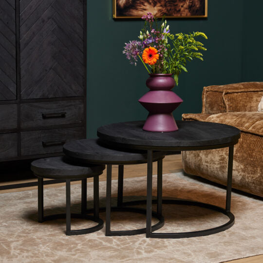 Couchtisch Yara | 3er-Set | Schwarz