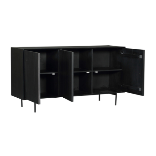 Schrank Madison | Schwarz Mahagoni