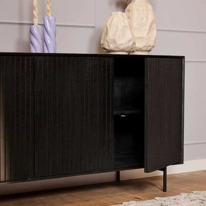 Schrank Madison | Schwarz Mahagoni