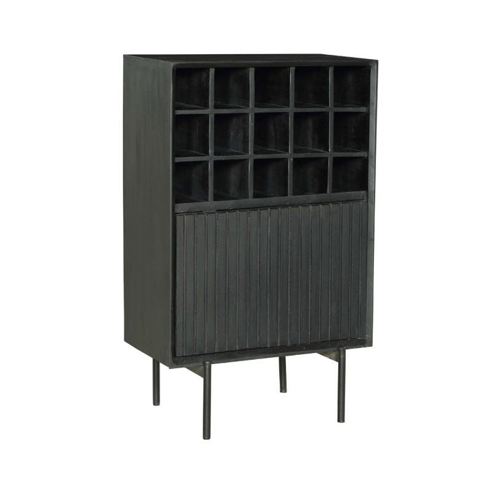 Weinschrank Madison | Schwarzes Mahagoni