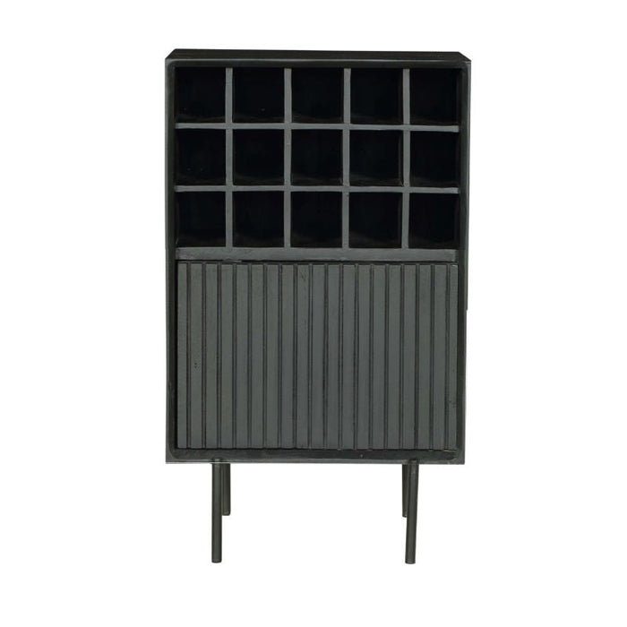 Weinschrank Madison | Schwarzes Mahagoni