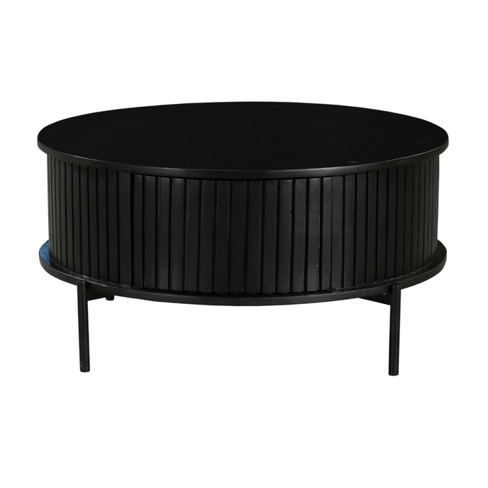 Couchtisch Madison | Schwarz mit Mangoholz