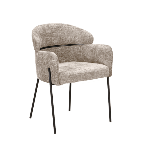 Eleganter Esszimmerstuhl Otis in elegantem Beige für optimalen Komfort