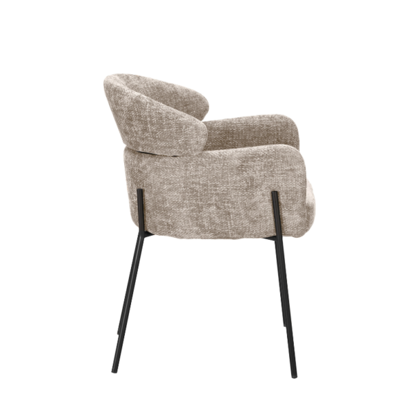 Eleganter Esszimmerstuhl Otis in elegantem Beige für optimalen Komfort
