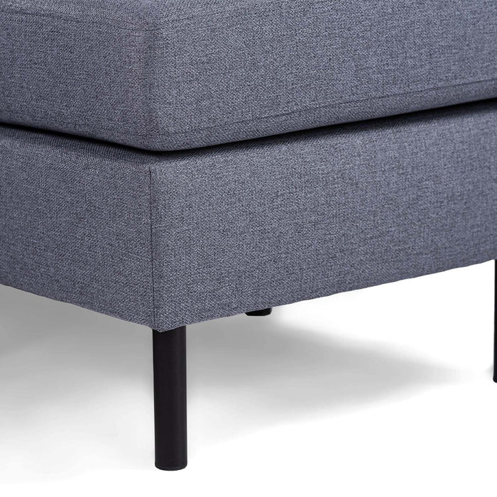 Felicity Eckbank | Dunkelgrau Malmo | Langer Sessel L+P