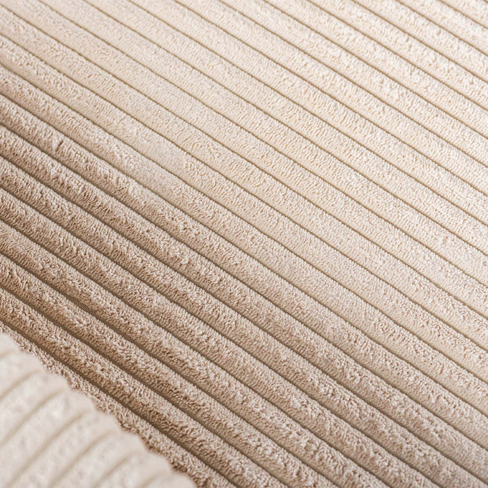 Ausziehbares Ecksofa Lisa | Langer Sessel | Beige Lincoln