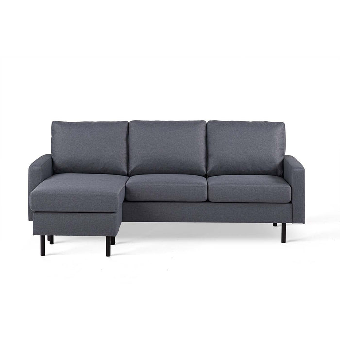 Felicity Eckbank | Dunkelgrau Malmo | Langer Sessel L+P