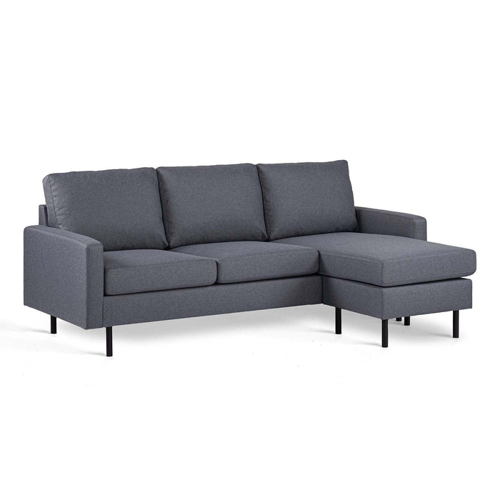 Felicity Eckbank | Dunkelgrau Malmo | Langer Sessel L+P