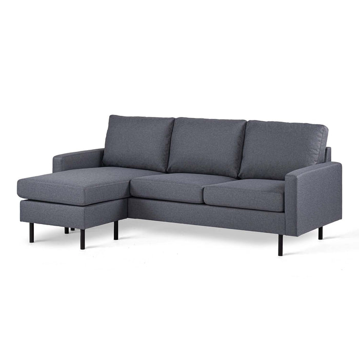 Felicity Eckbank | Dunkelgrau Malmo | Langer Sessel L+P