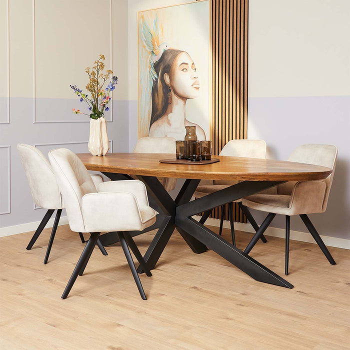 Esszimmerstuhl Nova mit luxuriösem Samt in Velvet für maximalen Komfort und Stil