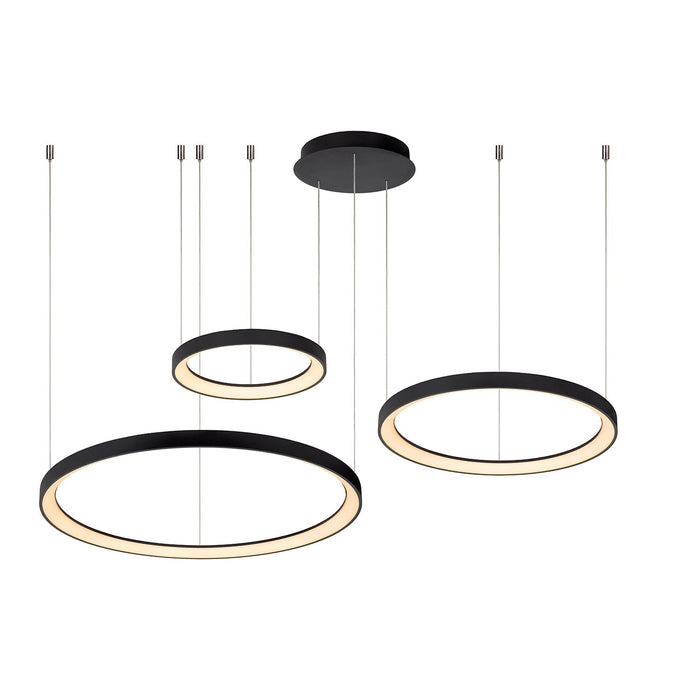 Wandleuchte Vidal | 3 Lampen | Ø 78 cm | Schwarz