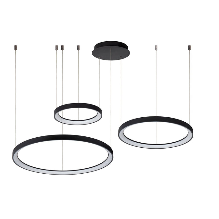 Wandleuchte Vidal | 3 Lampen | Ø 78 cm | Schwarz