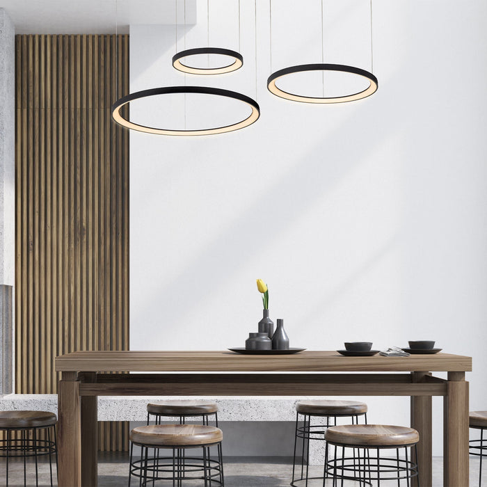 Wandleuchte Vidal | 3 Lampen | Ø 78 cm | Schwarz