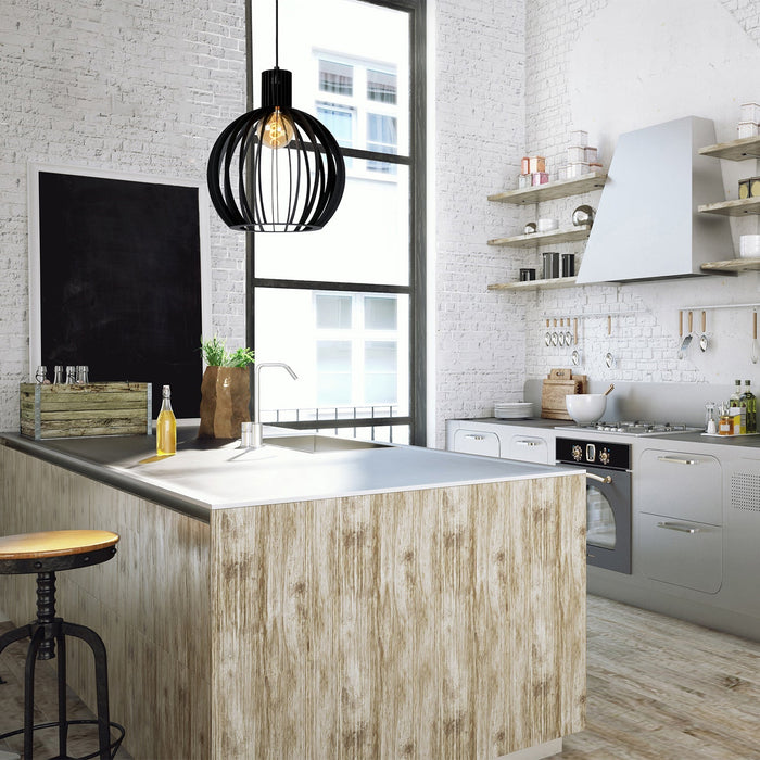 Hängelampe Mikaela | 1 Lampe | E27 | Schwarz