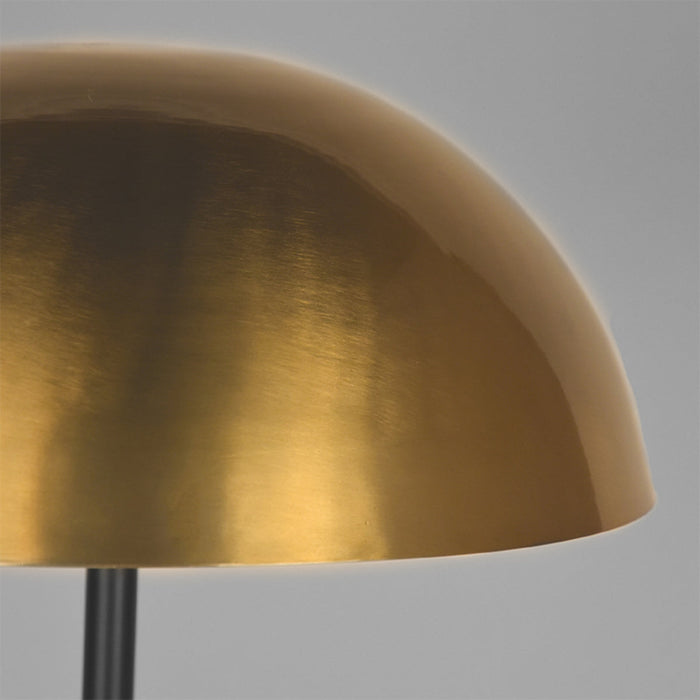 Stehleuchte Globe | Goldfarbenes Metall