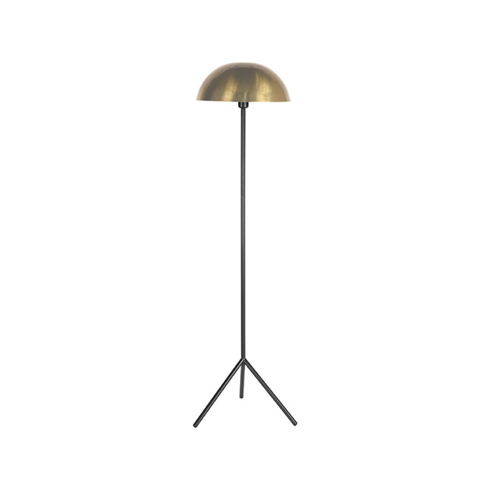 Stehleuchte Globe | Goldfarbenes Metall