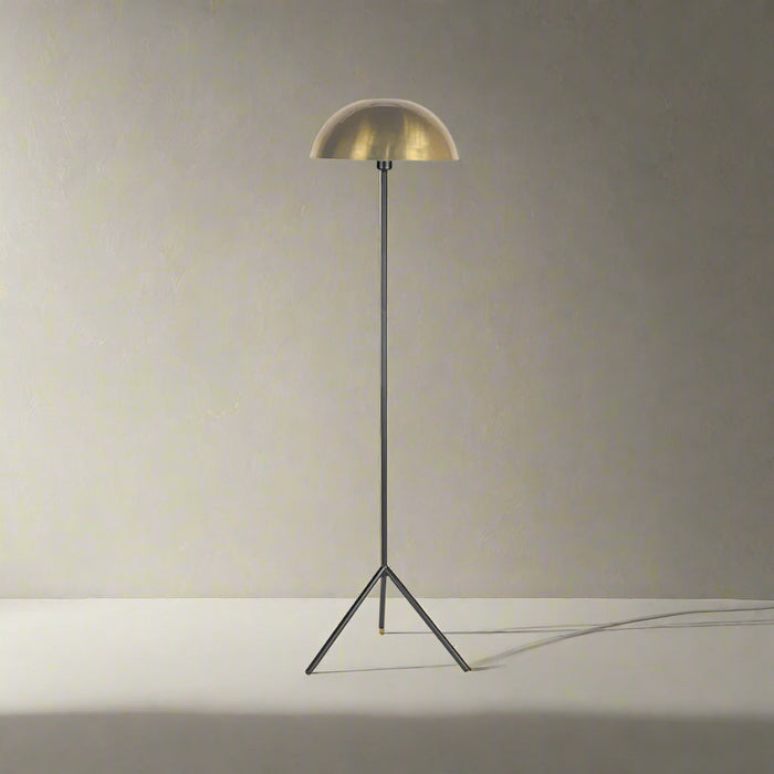 Stehleuchte Globe | Goldfarbenes Metall